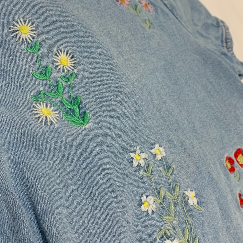 Stella McCartney kids denim floral dress - Picture 5 of 10
